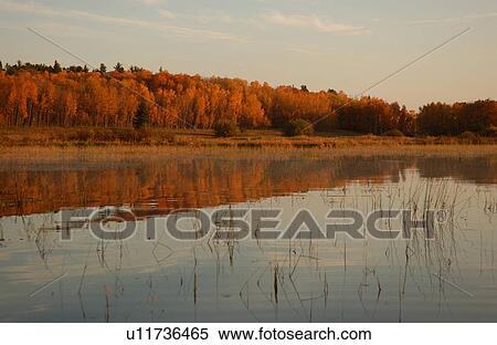 Lake Autumn Colors View Large Photo Image Stock Photography - Lake Autumn Colors. Fotosearch