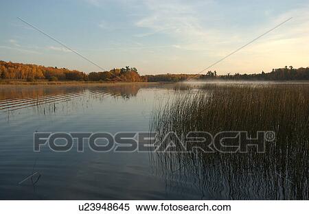 Lake Autumn Colors View Large Photo Image Stock Photography - Lake Autumn Colors. Fotosearch