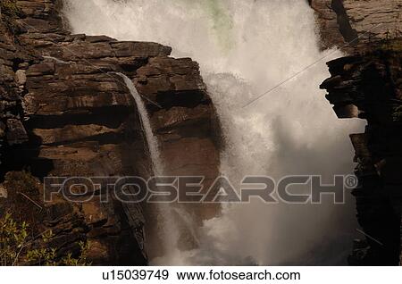 Stock Photo - Athabasca Falls, Jasper National Park, Canada. Fotosearch