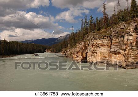 Stock Photo - Medicine Lake, Jasper National Park, Canada. Fotosearch