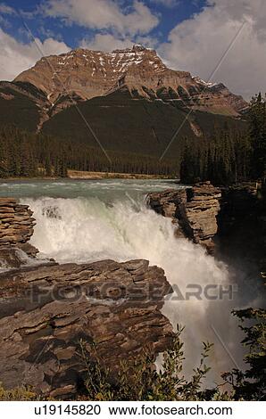 Stock Image - Athabasca Falls, Jasper National Park, Canada. Fotosearch