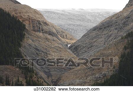 Stock Image - Panoramic view of Rocky Mountains, Canada. Fotosearch