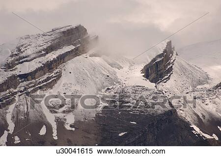 Stock Photography - Samson Peak, Opal Hills, Jasper National Park, Canada. Fotosearch