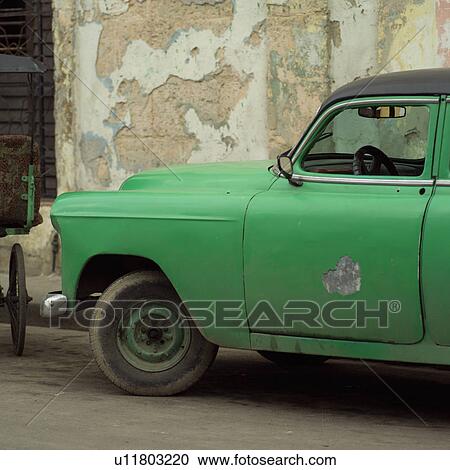 Antique car parked on the street, Havana, Cuba View Large Photo Image Stock Image - Antique car parked on the street, Havana, Cuba. Fotosearch