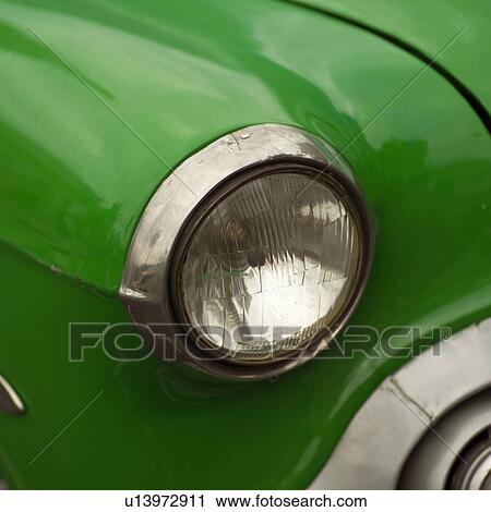 Close-up of a headlight of an antique car, Havana, Cuba View Large Photo Image Stock Image - Close-up of a headlight of an antique car, Havana, Cuba. Fotosearch