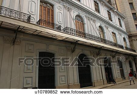 Low angle view of a balcony on the facade of a building, Havana, Cuba View Large Photo Image Stock Image - Low angle view of a balcony on the facade of a building, Havana, Cuba. Fotosearch