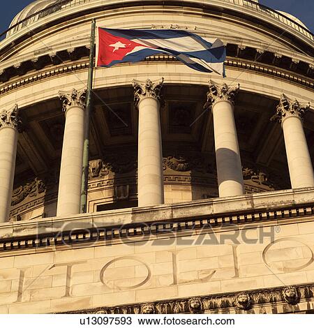 Low angle view of the capitol building, Havana, Cuba View Large Photo Image Stock Image - Low angle view of the capitol building, Havana, Cuba. Fotosearch