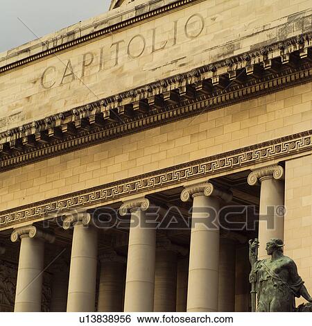 Stock Photograph - Low angle view of the capitol building, Havana, Cuba. Fotosearch