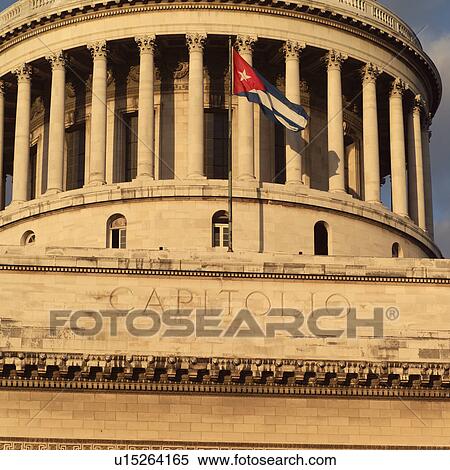 Stock Photography - Low angle view of the capitol building, Havana, Cuba. Fotosearch