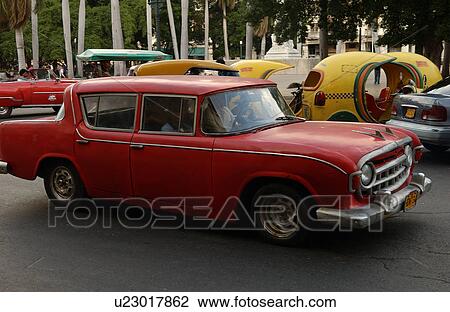 Side profile of an antique car, Havana, Cuba View Large Photo Image Stock Image - Side profile of an antique car, Havana, Cuba. Fotosearch