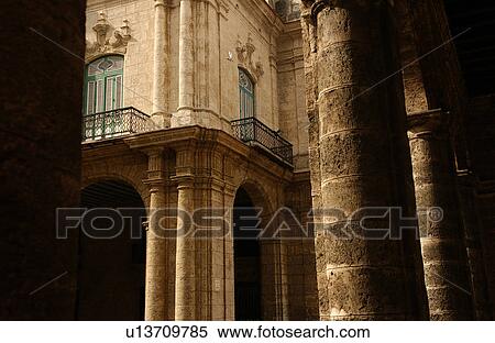 Columns of an ancient building structure, Havana, Cuba View Large Photo Image Stock Photography - Columns of an ancient building structure, Havana, Cuba. Fotosearch