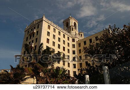 Picture - Low angle view of a building structure, Havana, Cuba. Fotosearch