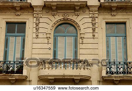 Low angle view of balcony's on a building, Havana, Cuba View Large Photo Image Stock Photo - Low angle view of balcony's on a building, Havana, Cuba. Fotosearch