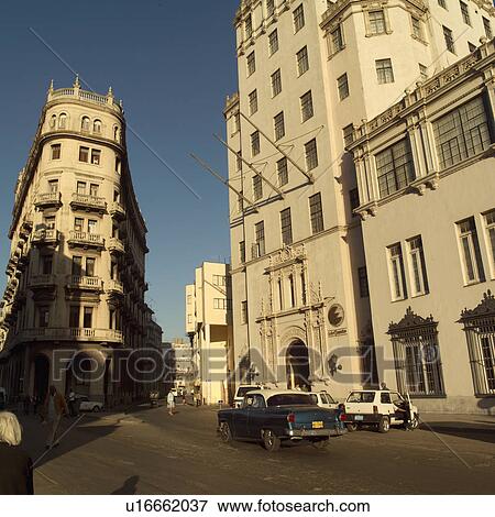 Low angle view of buildings in a city, Havana, Cuba View Large Photo Image Stock Photo - Low angle view of buildings in a city, Havana, Cuba. Fotosearch