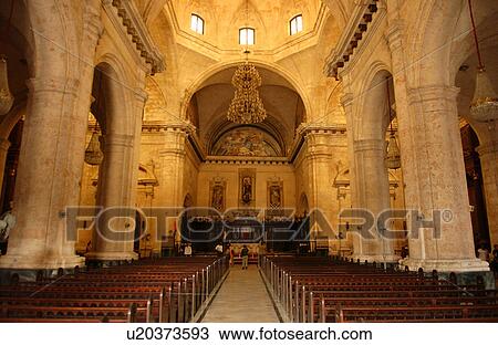 View of rows of pews in a church, Havana, Cuba View Large Photo Image Stock Image - View of rows of pews in a church, Havana, Cuba. Fotosearch