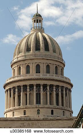 View of the dome of an ornate government building, Havana, Cuba View Large Photo Image Stock Photo - View of the dome of an ornate government building, Havana, Cuba. Fotosearch
