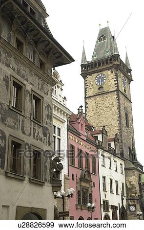 Ancient historical buildings in Prague View Large Photo Image Stock Photo - Ancient historical buildings in Prague. Fotosearch