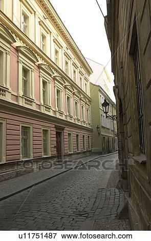 Cobbled stone street in Prague View Large Photo Image Stock Photo - Cobbled stone street in Prague. Fotosearch
