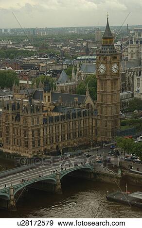 AERIAL VIEW OF LONDON View Large Photo Image Stock Photo - AERIAL VIEW OF LONDON. Fotosearch