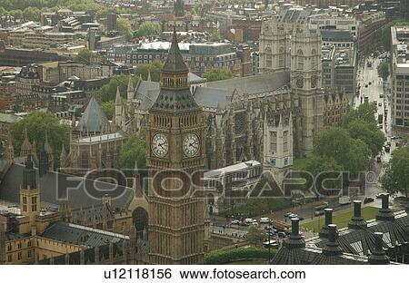 AERIAL VIEW OF LONDON View Large Photo Image Stock Photograph - AERIAL VIEW OF LONDON. Fotosearch