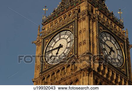 Stock Image - Big Ben - Houses of Parliament, London England. Fotosearch