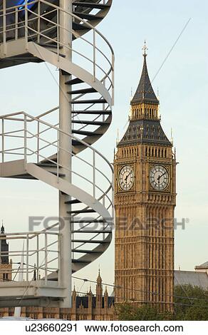 Stock Image - Big Ben - Houses of Parliament, London England. Fotosearch