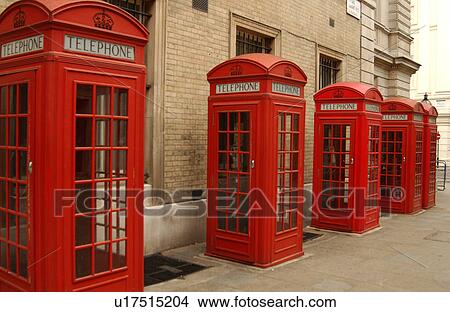 Picture - Phone Booth, London England. Fotosearch