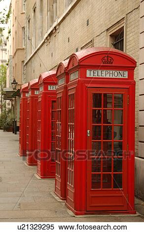 Stock Photography - Phone Booth, London England. Fotosearch