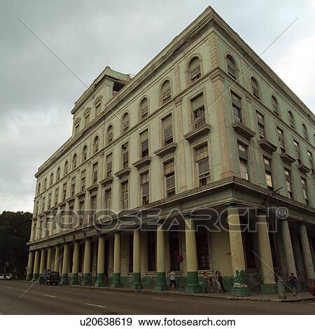 Stock Photo - Low angle view of an ancient building, Havana, Cuba. Fotosearch