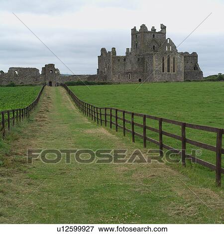Ruins of Castle in Rural Ireland View Large Photo Image Stock Photo - Ruins of Castle in Rural Ireland. Fotosearch