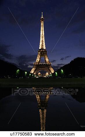 Stock Image - View of Eiffel Tower, Paris, France. Fotosearch