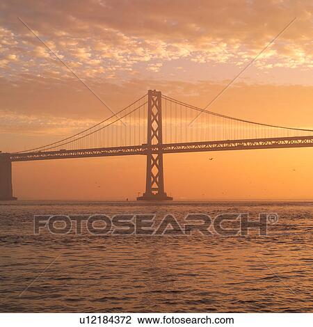 Bay Bridge at Sunset View Large Photo Image Stock Image - Bay Bridge at Sunset. Fotosearch