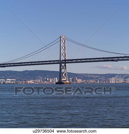 Bay Bridge San Francisco View Large Photo Image Picture - Bay Bridge San Francisco. Fotosearch