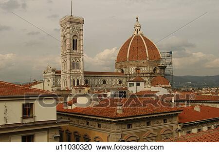 Stock Image - Duomo Cathedral - Florence, Italy. Fotosearch