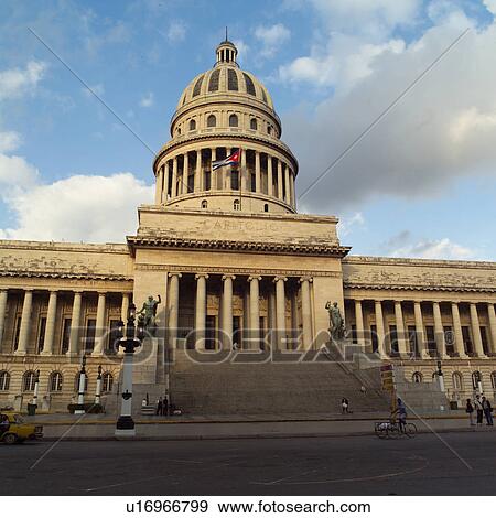 Low angle view of the capitol building, Havana, Cuba View Large Photo Image Stock Photo - Low angle view of the capitol building, Havana, Cuba. Fotosearch