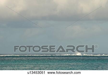 Stock Image - Panoramic view of the sea. Fotosearch