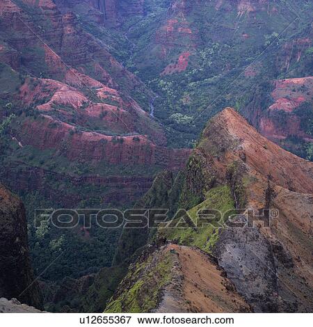 Waimea Canyon - Kauai, Hawaii View Large Photo Image Stock Photo - Waimea Canyon - Kauai, Hawaii. Fotosearch