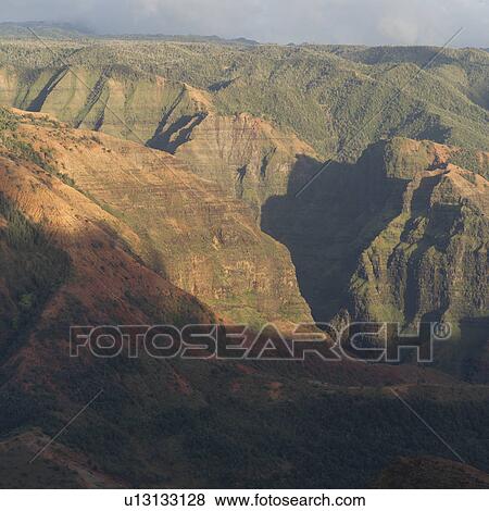Stock Photo - Waimea Canyon - Kauai, Hawaii. Fotosearch