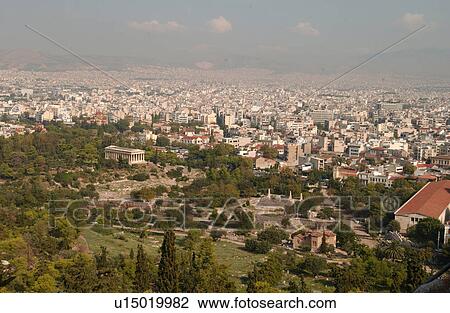 Aerial view of the city of Athens, Greece View Large Photo Image Stock Image - Aerial view of the city of Athens, Greece. Fotosearch