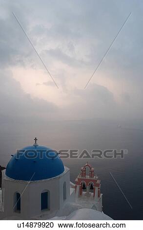 Greek Island of Santorini View Large Photo Image Stock Image - Greek Island of Santorini. Fotosearch