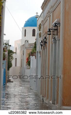 Greek Island of Santorini View Large Photo Image Stock Image - Greek Island of Santorini. Fotosearch