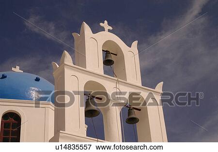 Stock Photo - Greek Island of Santorini. Fotosearch