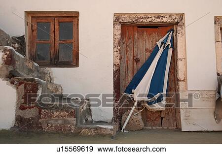 Stock Photo - Greek Island of Santorini. Fotosearch