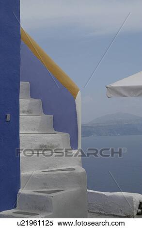 Greek Island of Santorini View Large Photo Image Stock Photography - Greek Island of Santorini. Fotosearch