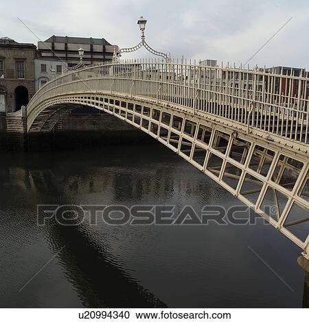 Dublin, Ireland - Hapenny Bridge View Large Photo Image Stock Image - Dublin, Ireland - Hapenny Bridge. Fotosearch
