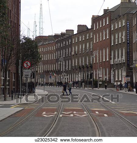 Stock Image - Dublin, Ireland - Street Scene. Fotosearch