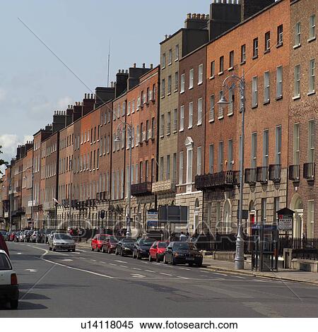Dublin, Ireland - street View Large Photo Image Stock Photography - Dublin, Ireland - street. Fotosearch