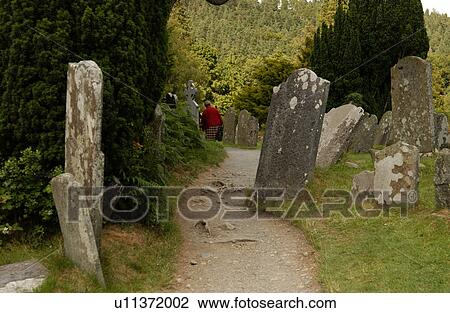 Ireland - Glendalough cemetery View Large Photo Image Stock Image - Ireland - Glendalough cemetery. Fotosearch