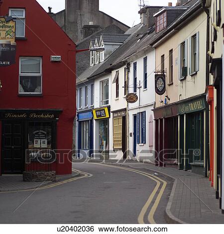 Ireland - Kinsale - Street View Large Photo Image Stock Photograph - Ireland - Kinsale - Street. Fotosearch