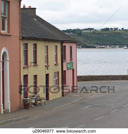 Ireland - street in Irish town View Large Photo Image Stock Photo - Ireland - street in Irish town. Fotosearch